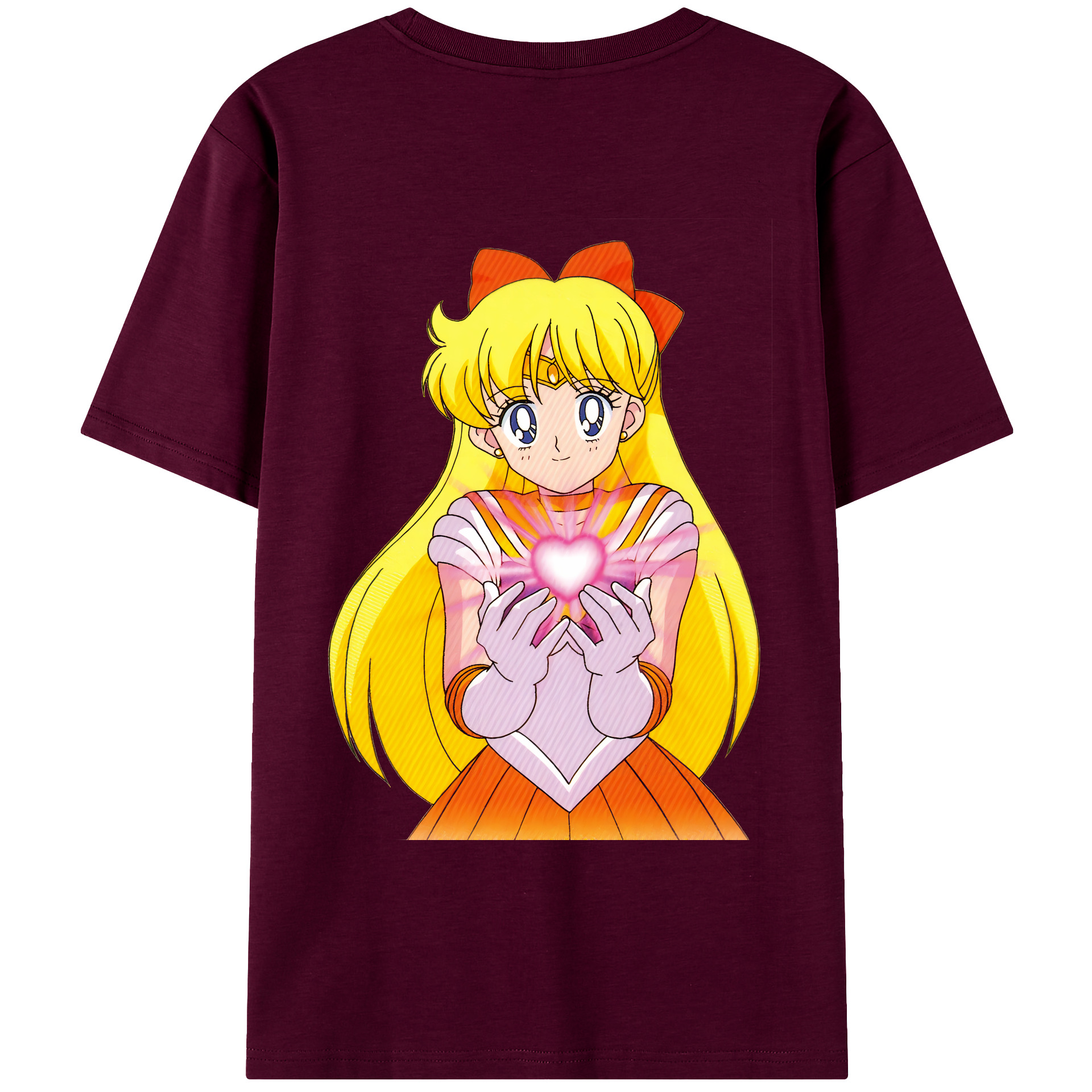（画像用） 美少女戦士セーラームーン 愛野 美奈子 あいの みなこ Sailor Moon Aino Minako レディース半袖Tシャツ(バックプリント)